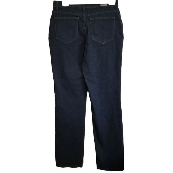 Lee Classic Fit Straight Leg Womens Jeans Size 6 Dark Wash Denim Blue - Picture 2 of 4